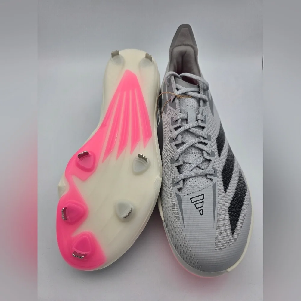 Adidas Adizero Electric+ TPU Baseball Cleats Lucid Pink Gray Mens Size 13 ID0941